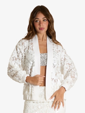 Veste mi-saison Jijil en blanc : devant
