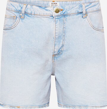 Regular Jeans de la Cotton On Curve pe albastru: față