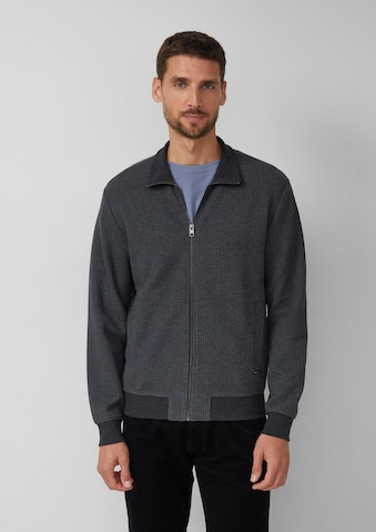 s.Oliver Zip-Up Hoodie in Grey: front