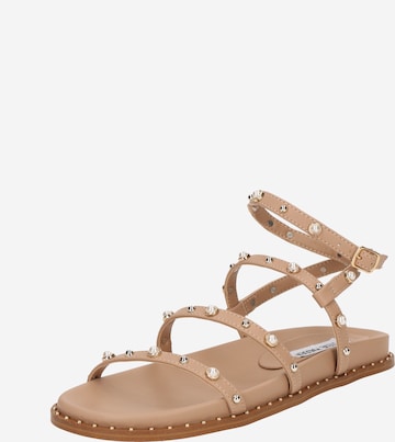 smėlio STEVE MADDEN Basutės su dirželiais 'Stormie': priekis