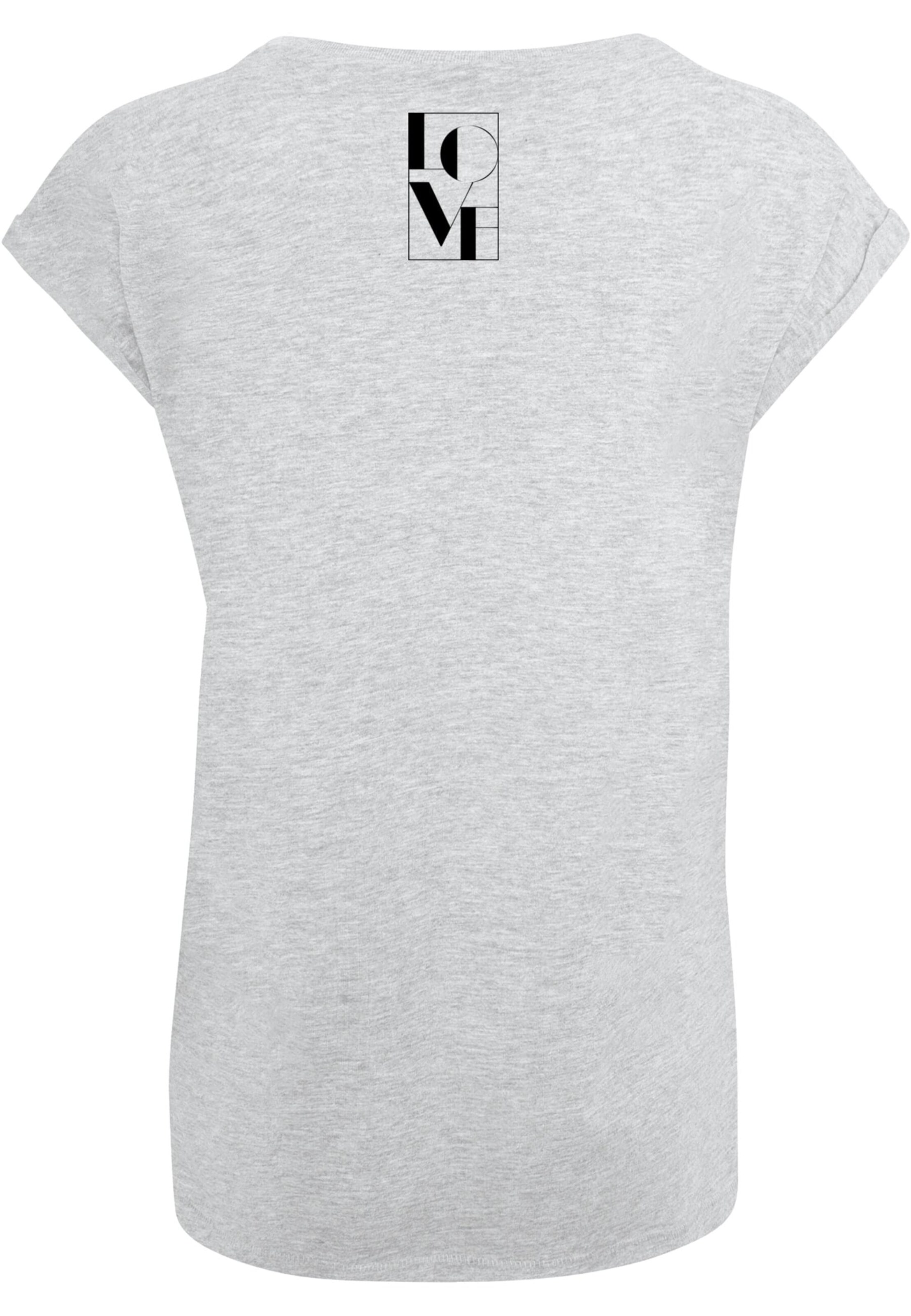 Merchcode Koszulka 'Love' w kolorze szary