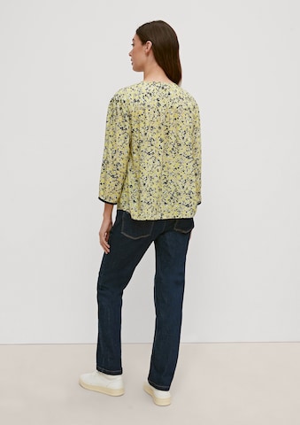 Chemisier comma casual identity en jaune : derrière