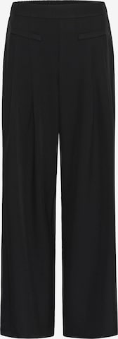 Wide Leg Pantalon 'Victorina' Kaffe en noir : devant