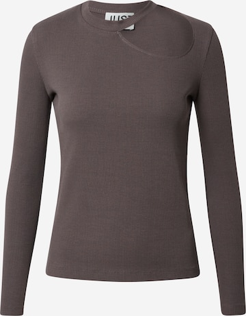 JUST FEMALE Shirt 'Rancho' in Grey: front