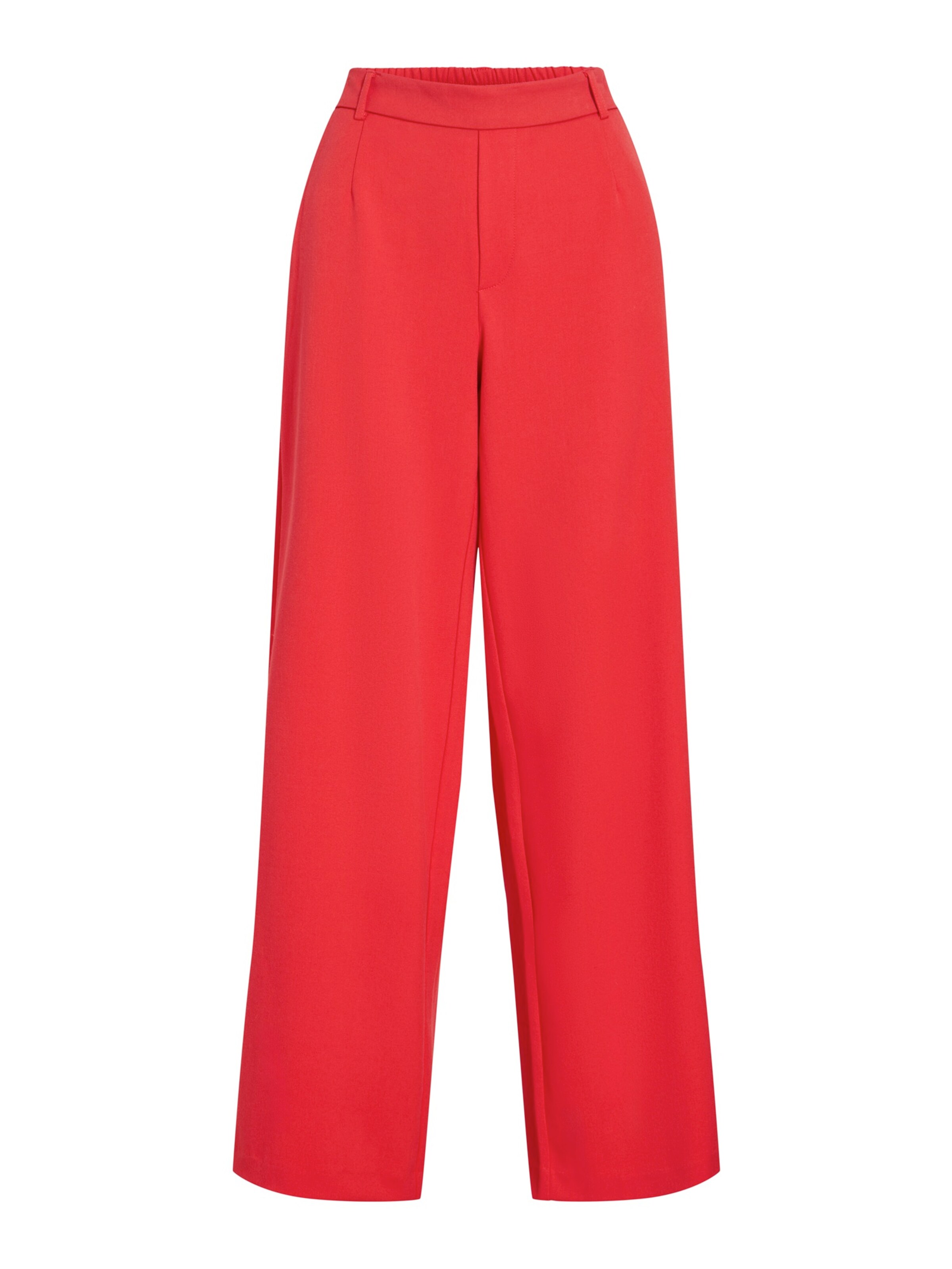 VILA Bandplooibroek 'VIVarone' in de kleur Knalrood, Productweergave