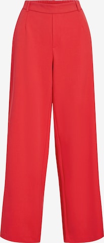 VILA Wide Leg Laskoshousut 'VIVarone' värissä punainen: etupuoli