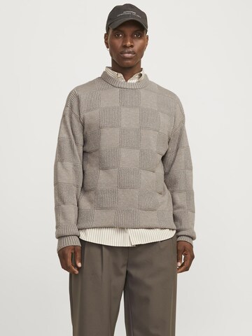 JACK & JONES Sweater in Grey: front