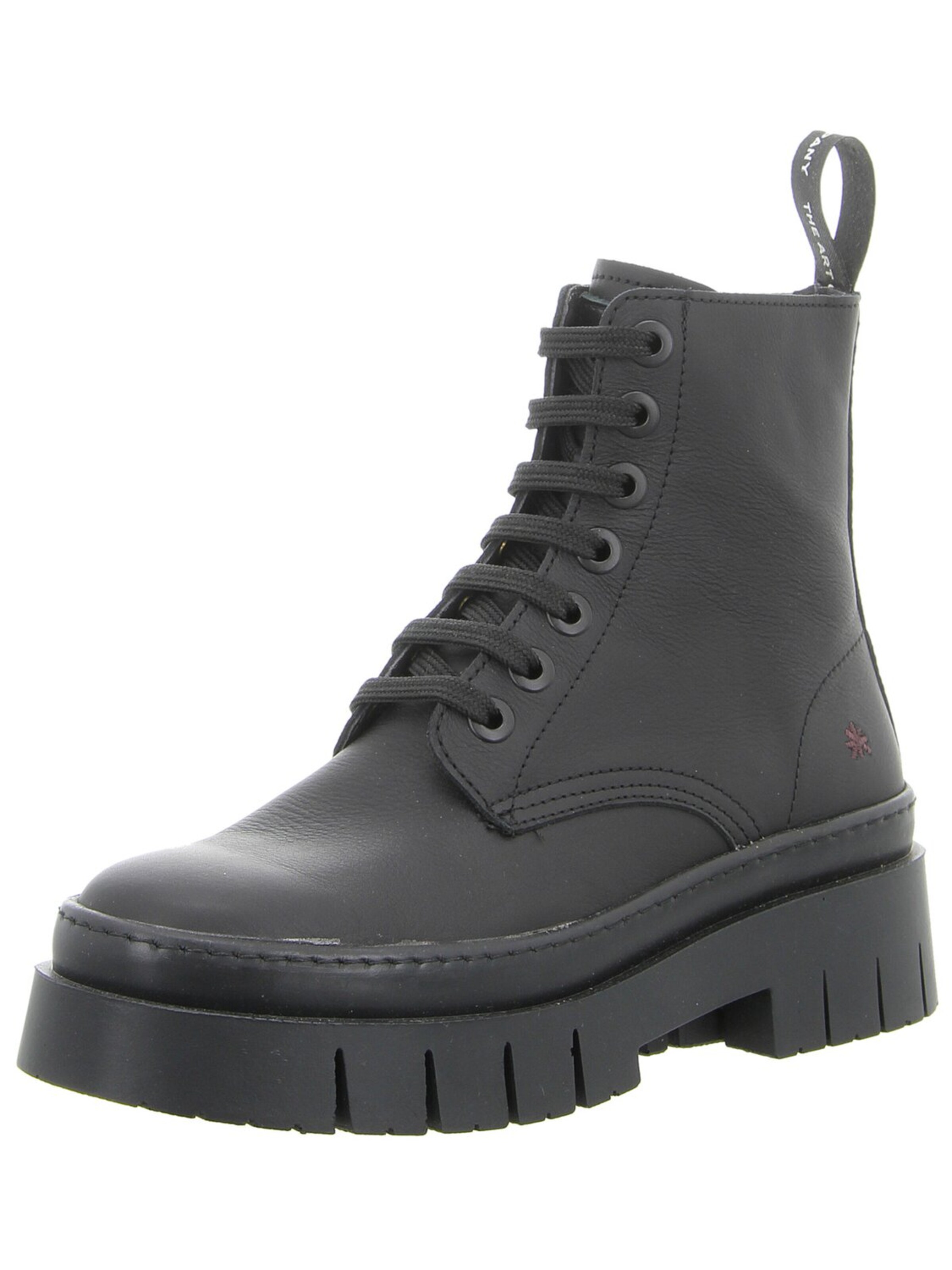 ART Lace-Up Boots in Black: front