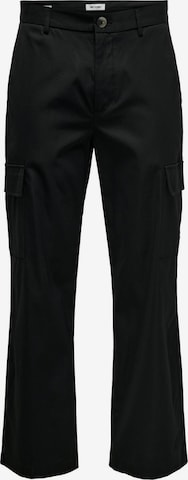 Only & SonsLoosefit Cargo hlače 'HECTOR' - crna boja: prednji dio