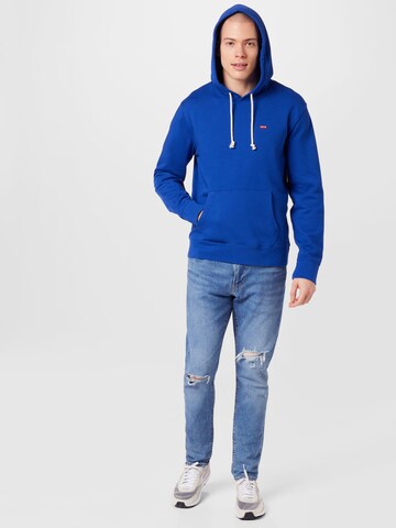 LEVI'S ® Regular Fit Sweatshirt 'Original Housemark Hoodie' i blå