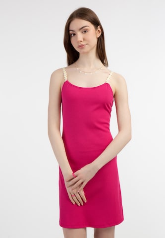 MYMO Φόρεμα σε ροζ: μπροστά