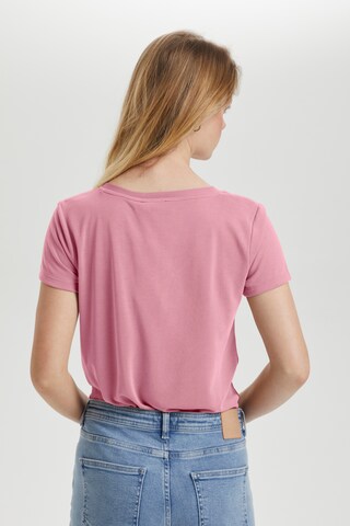 SOAKED IN LUXURY Μπλουζάκι 'Columbine' σε ροζ
