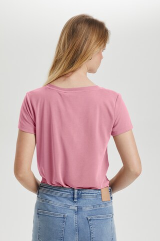 T-shirt 'Columbine' SOAKED IN LUXURY en rose