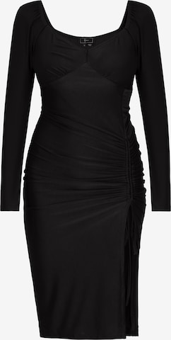 faina - Vestido 'Festive' em preto: frente