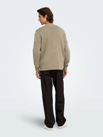 Only & Sons Sweater 'ONSTING' in Grey