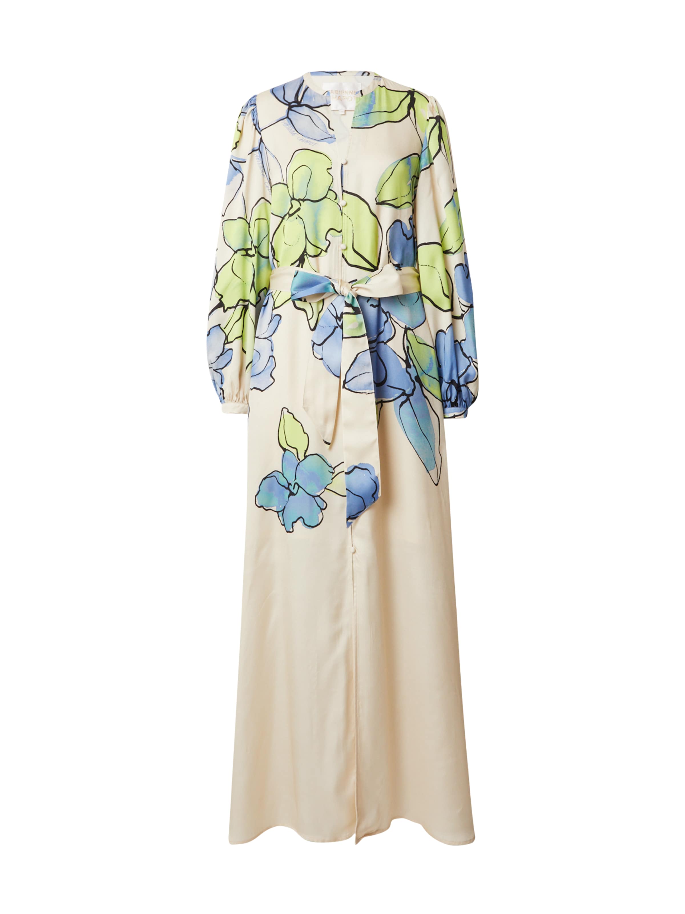 Fabienne Chapot Blousejurk in Beige: voorkant