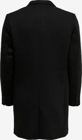 Coupe regular Manteau mi-saison 'Julian King' Only & Sons en noir