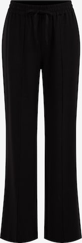 WE Fashion Wide leg Broek in Zwart: voorkant