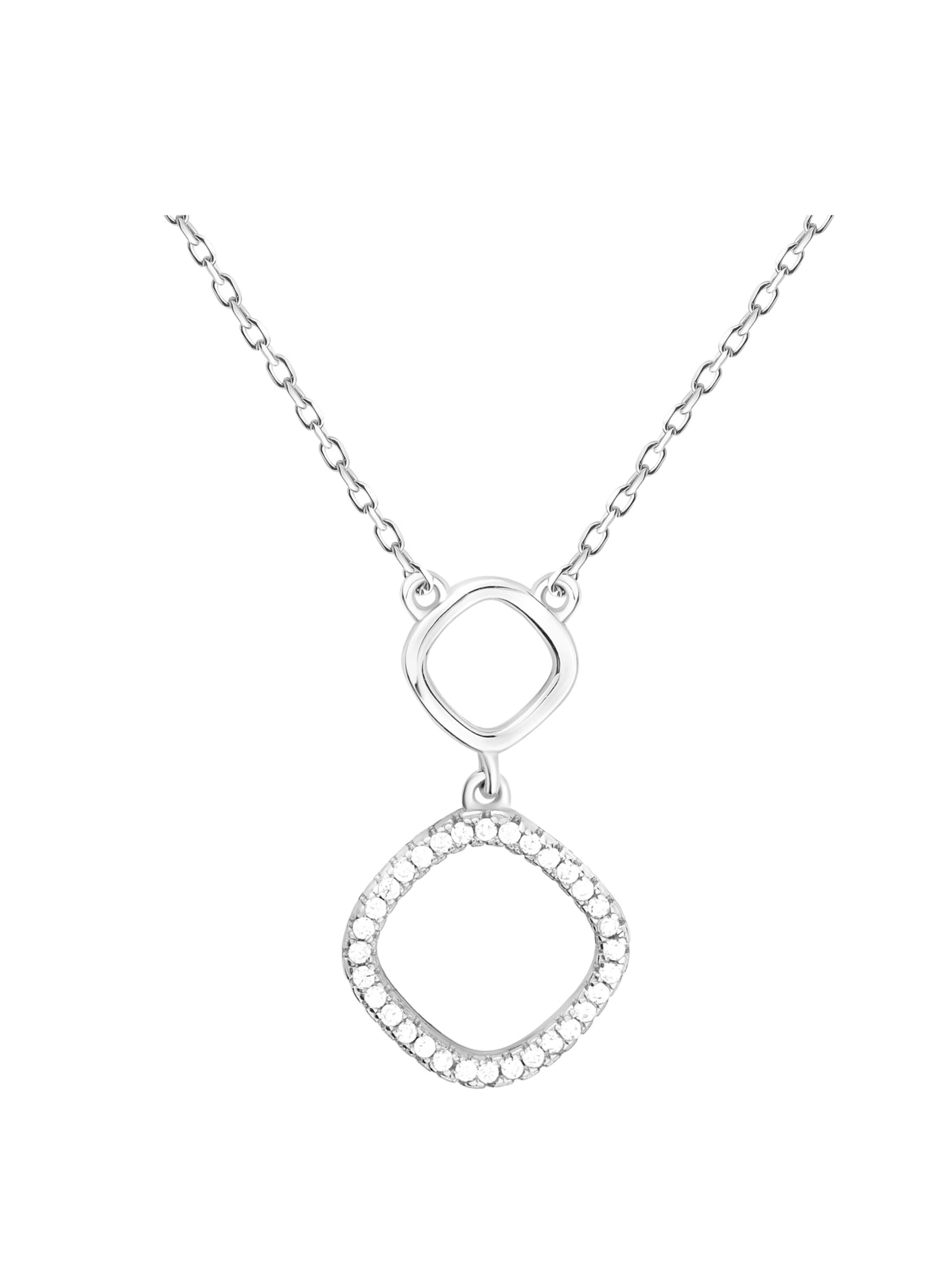 Sofia Milani Necklace 'Circle' in Silver: front