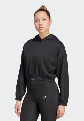 Hanorac sport de la ADIDAS PERFORMANCE pe negru: față