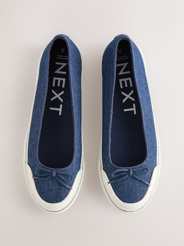 Next Ballerina 'Forever Comfort' in Blauw