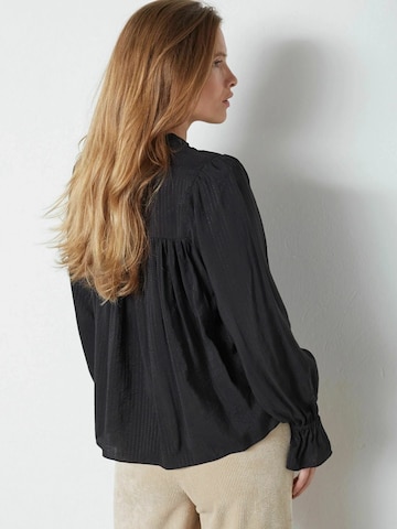 Chemisier 'Niam' co'couture en noir