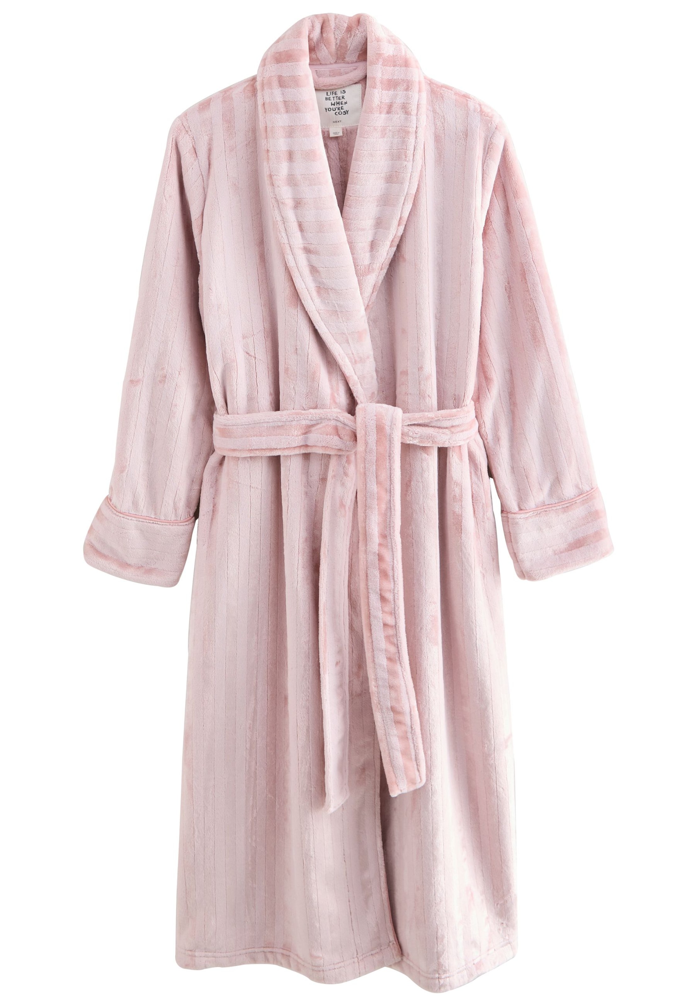 Next - Roupão comprido em rosa: frente