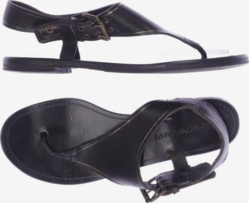 Emporio Armani Sandals & High-Heeled Sandals in 37 in Black: front