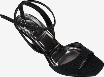 Desa Strap sandal 'Stiletto-Sandalen' in Black: front