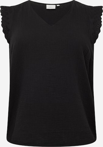 ONLY Carmakoma Blouse 'THYRA' in Black: front