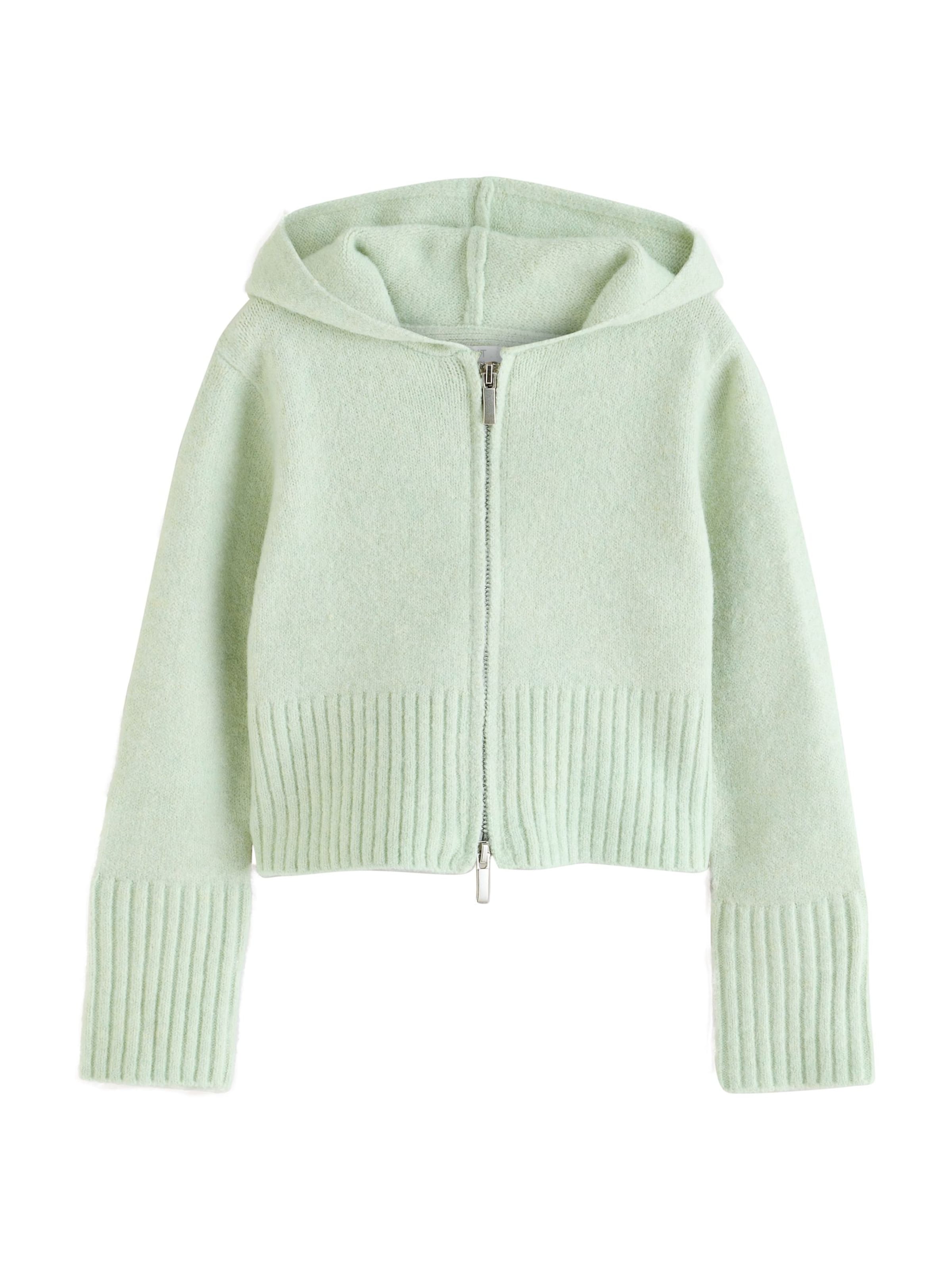 Next Gebreid vest in Groen: voorkant