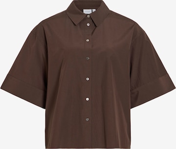 VILA - Blusa 'VIBelfie' en marrón: frente