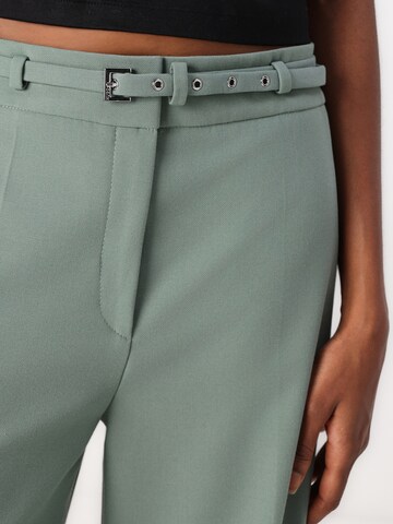 HUGO Wide leg Pantalon 'Havinera' in Groen