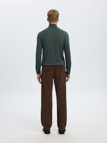 ruda SELECTED Standartinis „Chino“ stiliaus kelnės 'SLHMILES'