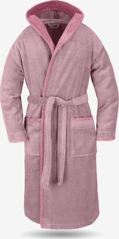 normani Long Bathrobe in Pink: front