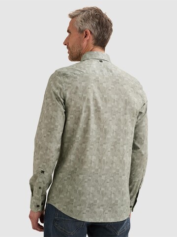 Coupe regular Chemise 'Shirt with allover print and Kent collar' VANGUARD en vert
