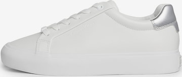 Baskets basses Calvin Klein en blanc : devant