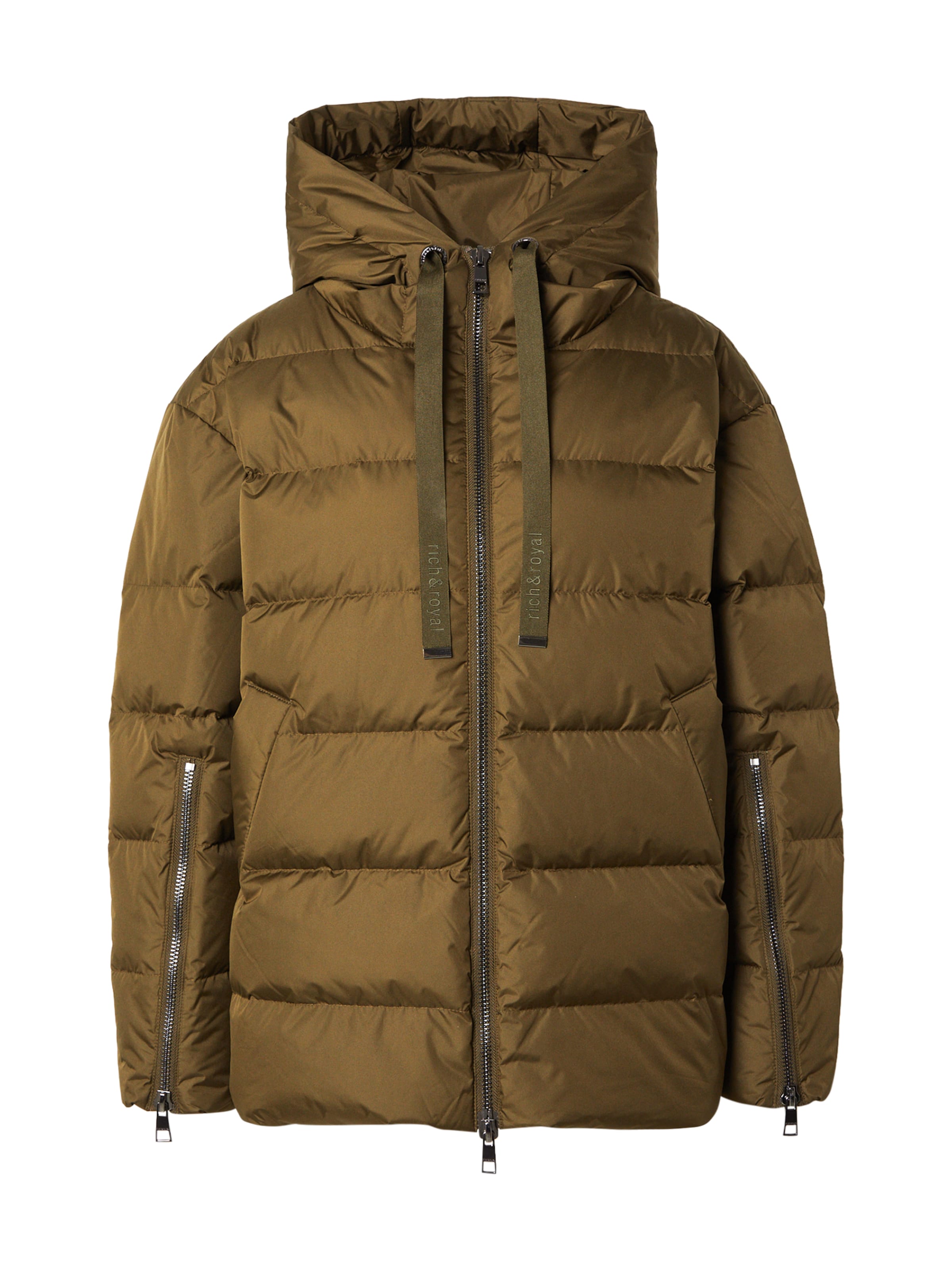 Rich & Royal Χειμερινό μπουφάν σε πράσινο: μπροστά