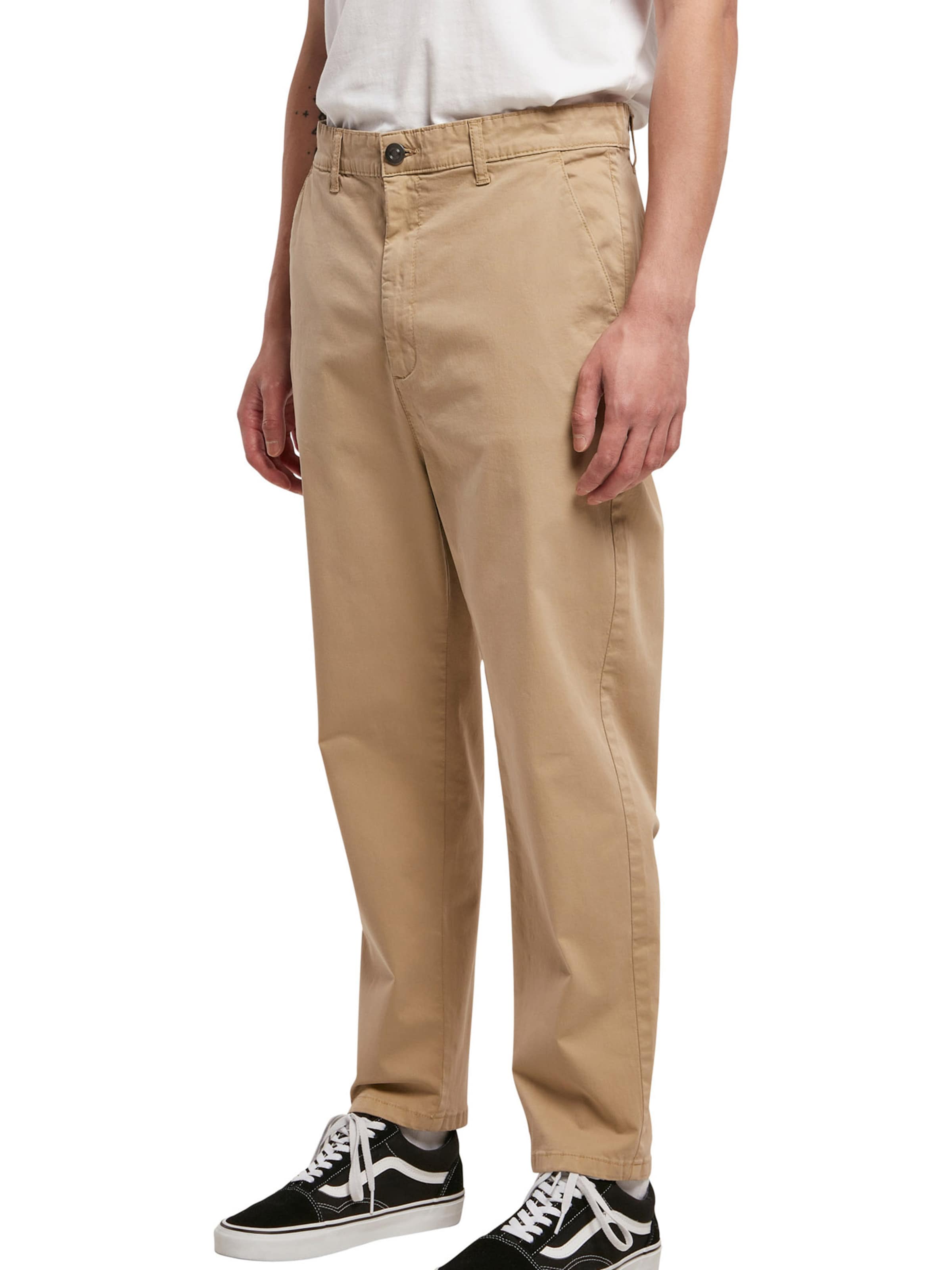 Regular Pantalon chino Urban Classics en beige : devant