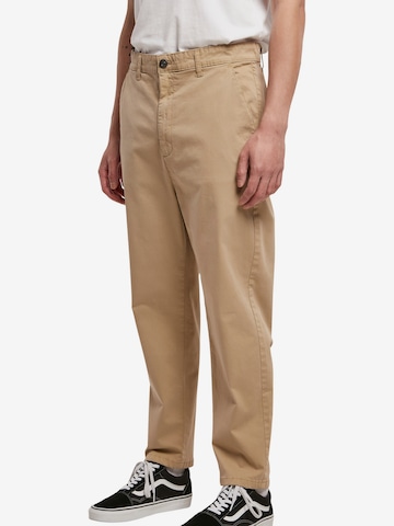 Urban Classics Regular Chino Pants in Beige: front