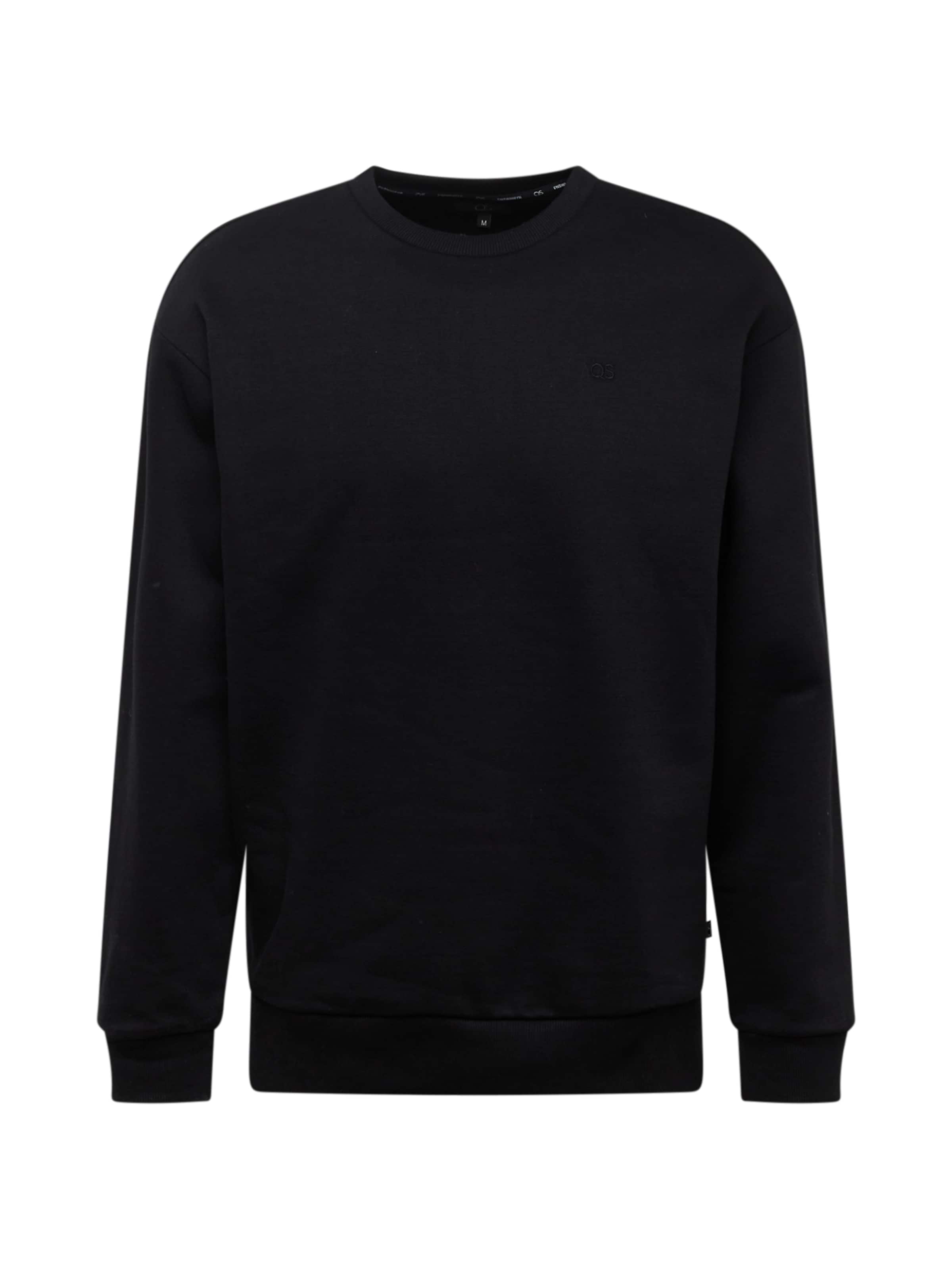 QS Sweatshirt in Black: front