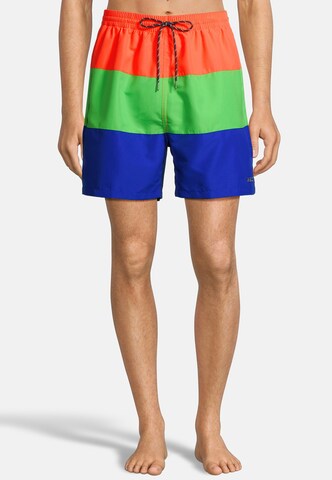 BECO the world of aquasports Badeshorts 'Coastline – Colour Block' in Blau: Vorderseite