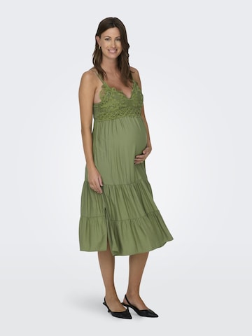 Only Maternity Dress in Green: front