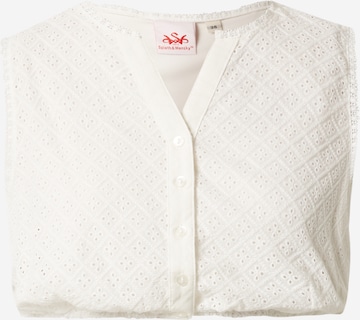 SPIETH & WENSKY Blouse 'Theresa' in Wit: voorkant