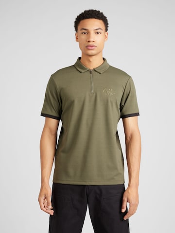 BURTON MENSWEAR LONDON Тениска 'Premium' в зелено: отпред