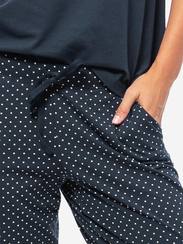 SCHIESSER Pyjama 'Organic Cotton'‌‌‌‌ in Blau