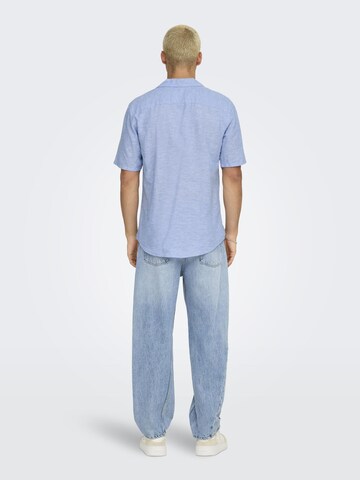 Regular fit Camicia 'Caiden' di Only & Sons in blu