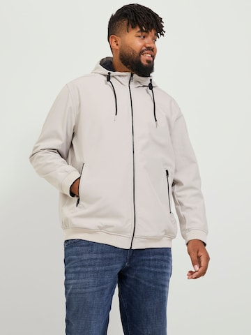 Jack & Jones Plus Tussenjas in Grijs