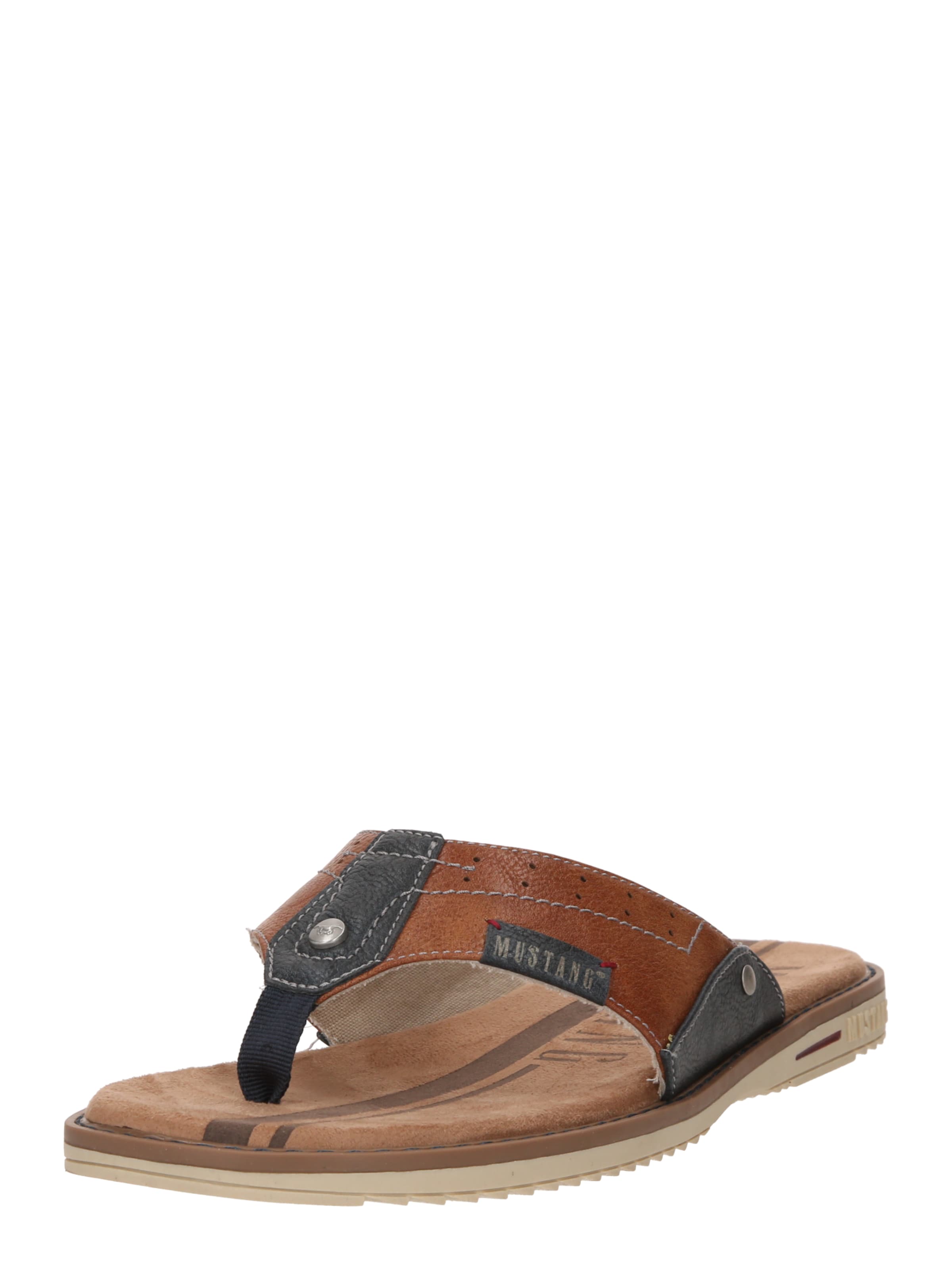 MUSTANG Σαγιονάρες διχαλωτές σε καφέ: μπροστά