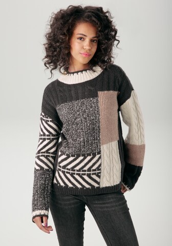Aniston CASUAL Pullover in Weiß: Vorderseite